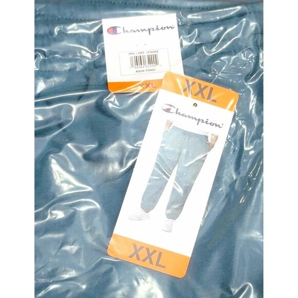 Champion Heavyweight Jogger Pants Women's XXL Sweatpants Aqua Tonic 1630482 NWT - Picture 10 of 11